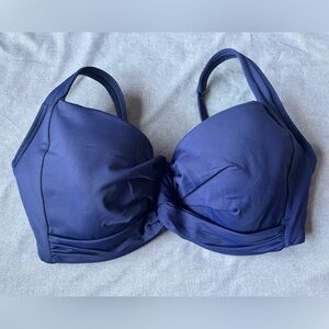 Lands' End Deep Navy Padded Swim Top